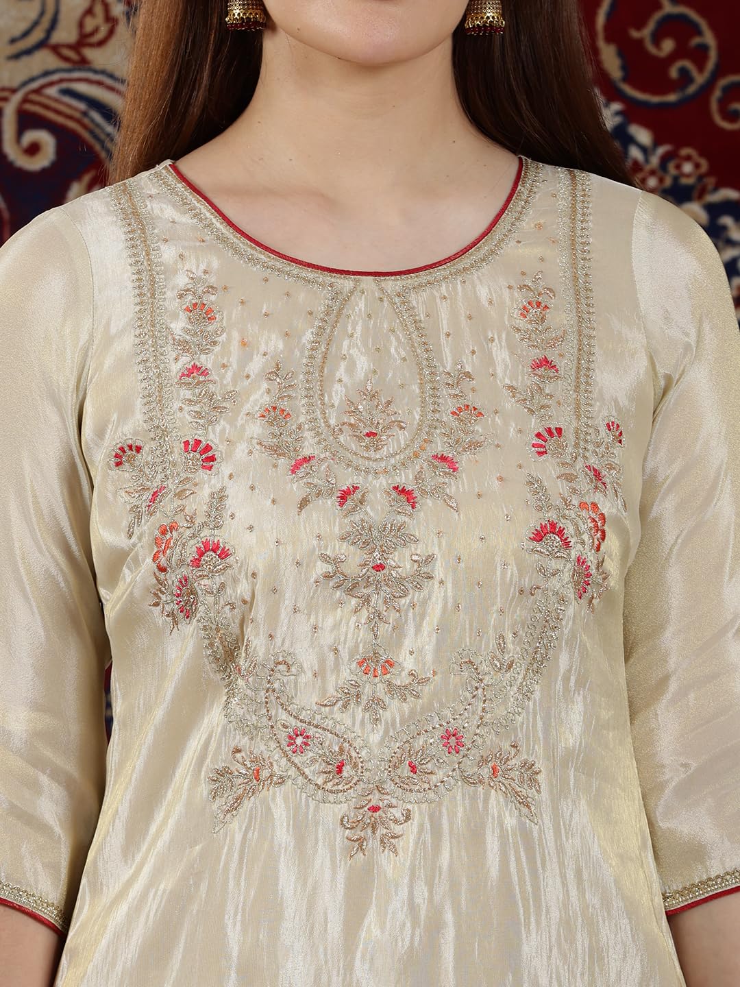 Aurelia Women? Solid Straight Kurta | Lightweight Round Neck Kurta for Women | Solid Kurta for Women | Beautiful Regular Fit Kurta for Women
