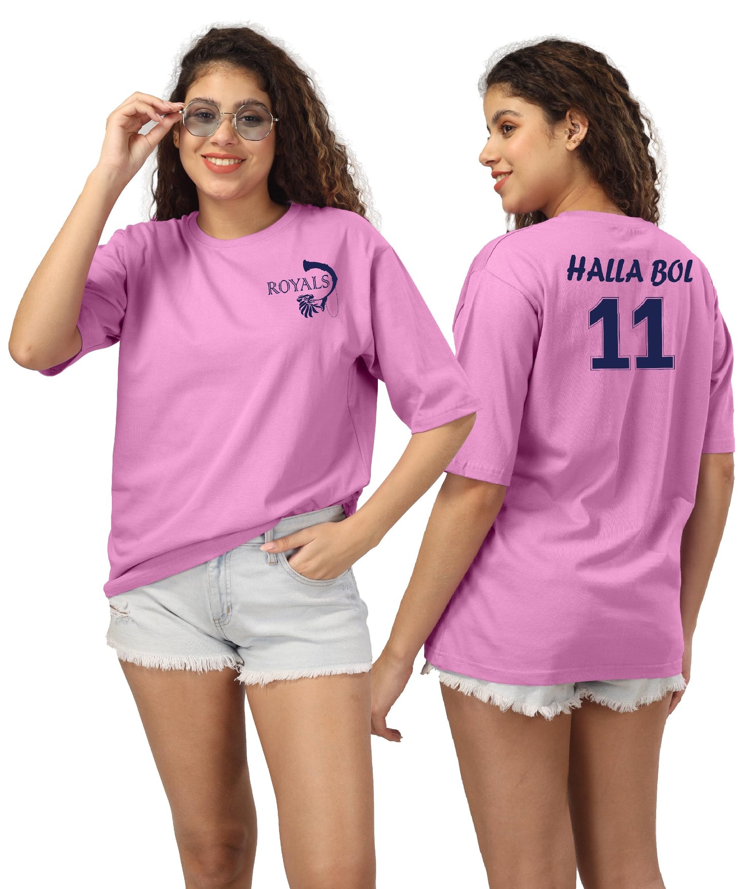 SHODOX Bio-Washed Anti Bacterial 100% Pure Cotton Womens Oversized Asthetic Premium Printed T-Shirt | Cozy Soft, Less Wrinkles,