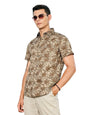 Thomas Scott Mens | All Over Printed | Spread Collar | 100% Cotton | Short Sleeve | Shirts for Men (Available in Plus Size) Oli