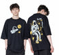 Oversize T Shirt Spman Star 100% Cotton Printed Black T Shirt For Men