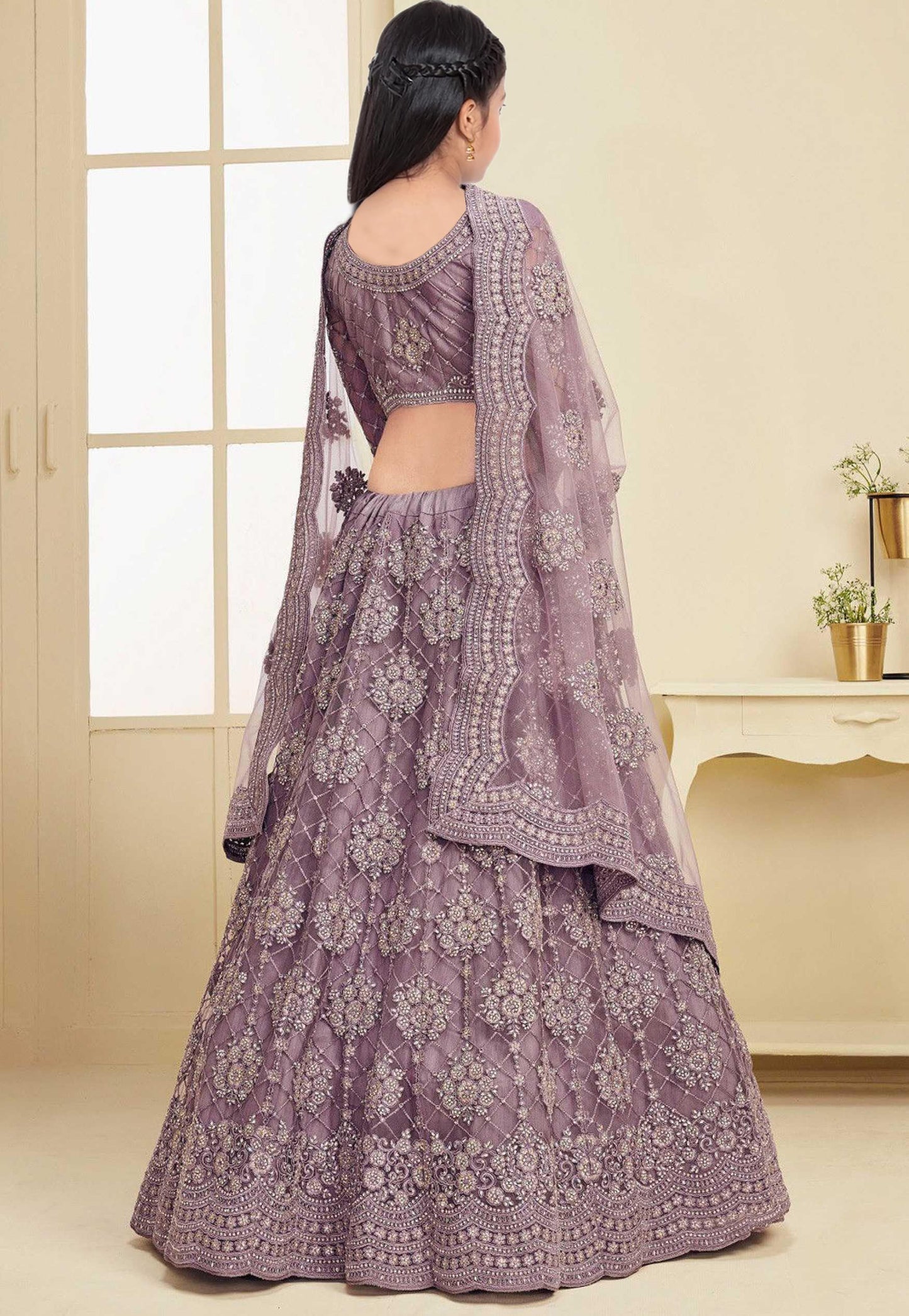 Suppar Sleave Traditional Ethnic Wear For Girls Designer Embroidered Kids Lehenga Choli