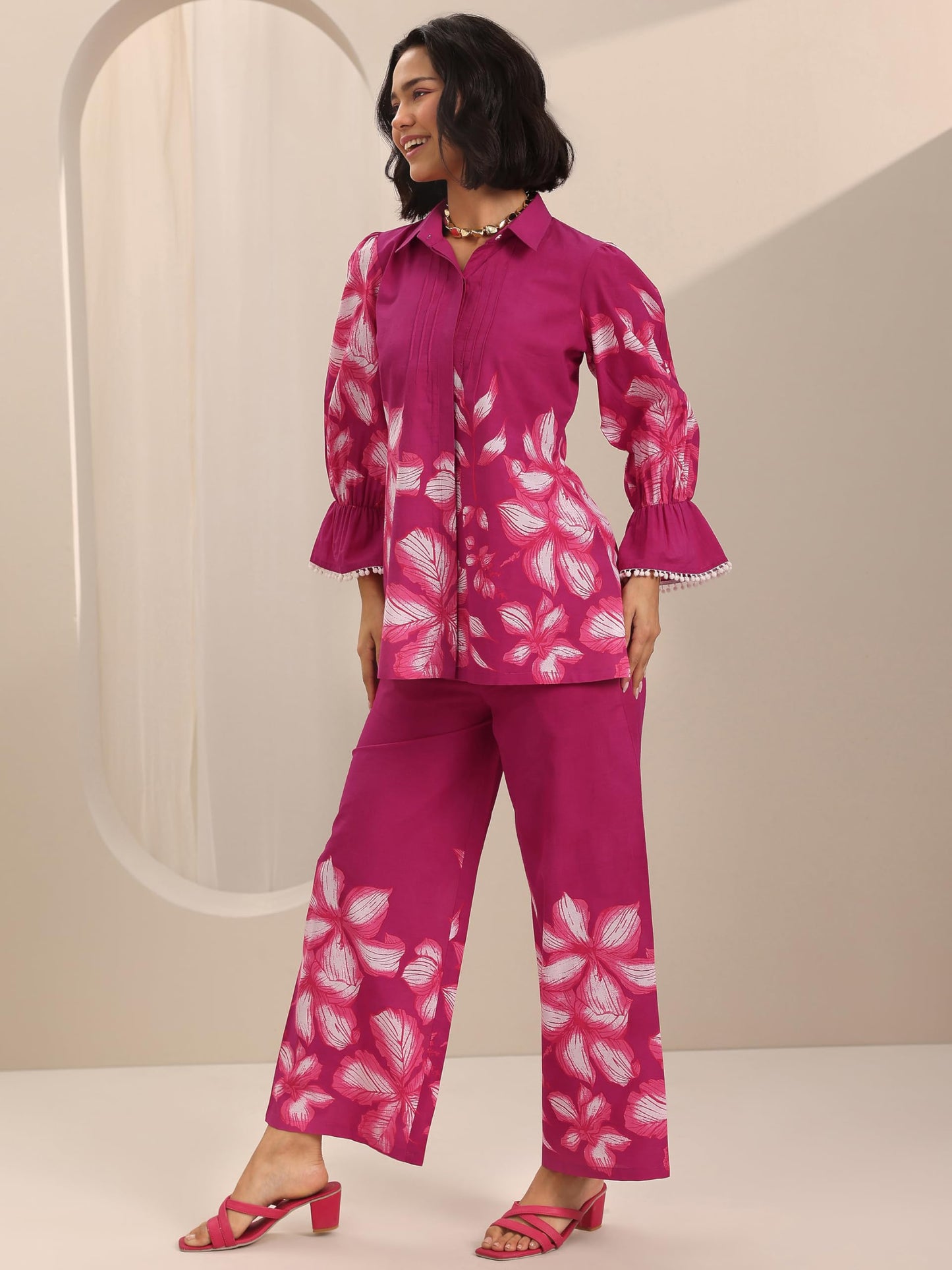 Libas WomenS Cotton Co-Ords Set (400659