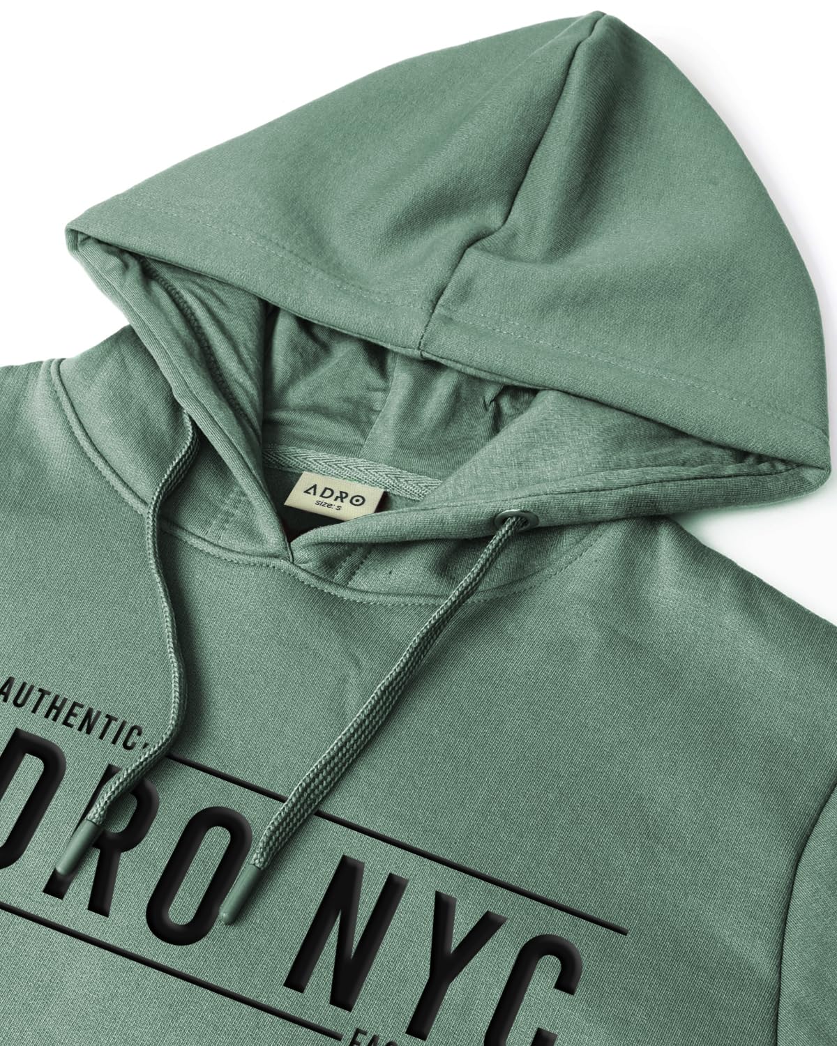 ADRO Men's Cotton Neck Hooded Sweatshirt (H24-ADRO-PT_Pista