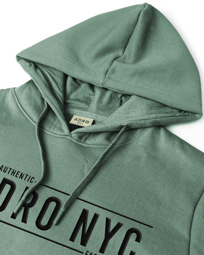 ADRO Men's Cotton Neck Hooded Sweatshirt (H24-ADRO-PT_Pista