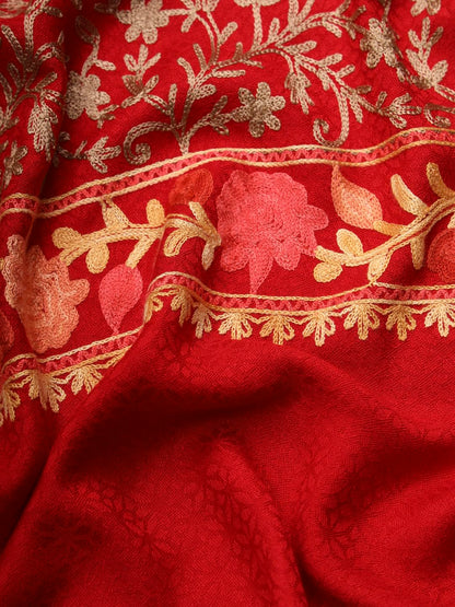 Pashmoda Women Murshid Aari Embroidered Stole(Size 71X203 CM)
