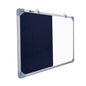 Eduway Combination Board 2X2 Feet (Non-Magnetic White Board With Blue Pin-Up Notice Board) With Push Pins For Home, Office & Sch