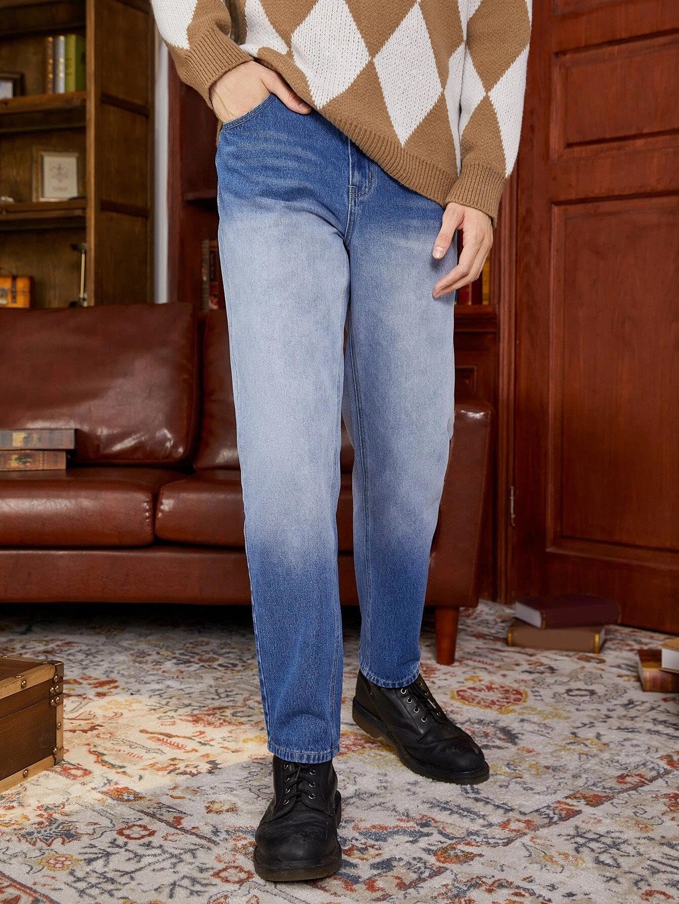 Kotty MenS Regular Mid Rise Blue Jeans
