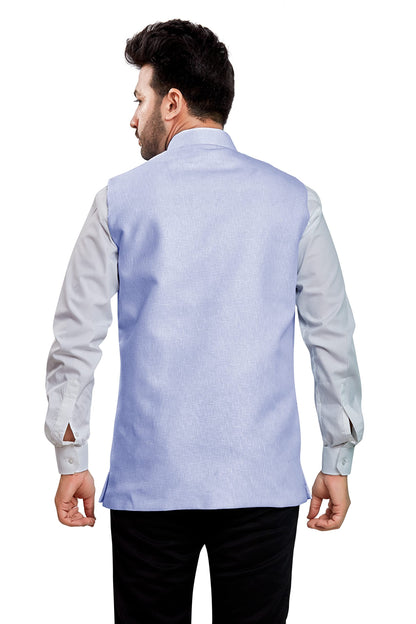 BE ACTIVE Mens Linen Blend Nehru Jacket With Mandarin Collar || Ethnic Koti For Men || Men Koti Formal|| Men Koti Wedding (RFKT