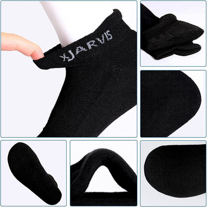 Xjarvis Ankle Length Socks For Men & Women - Moisture-Wicking, Odor-Free, Breathable Cotton, Cushioned Half Terry Combo - Ideal