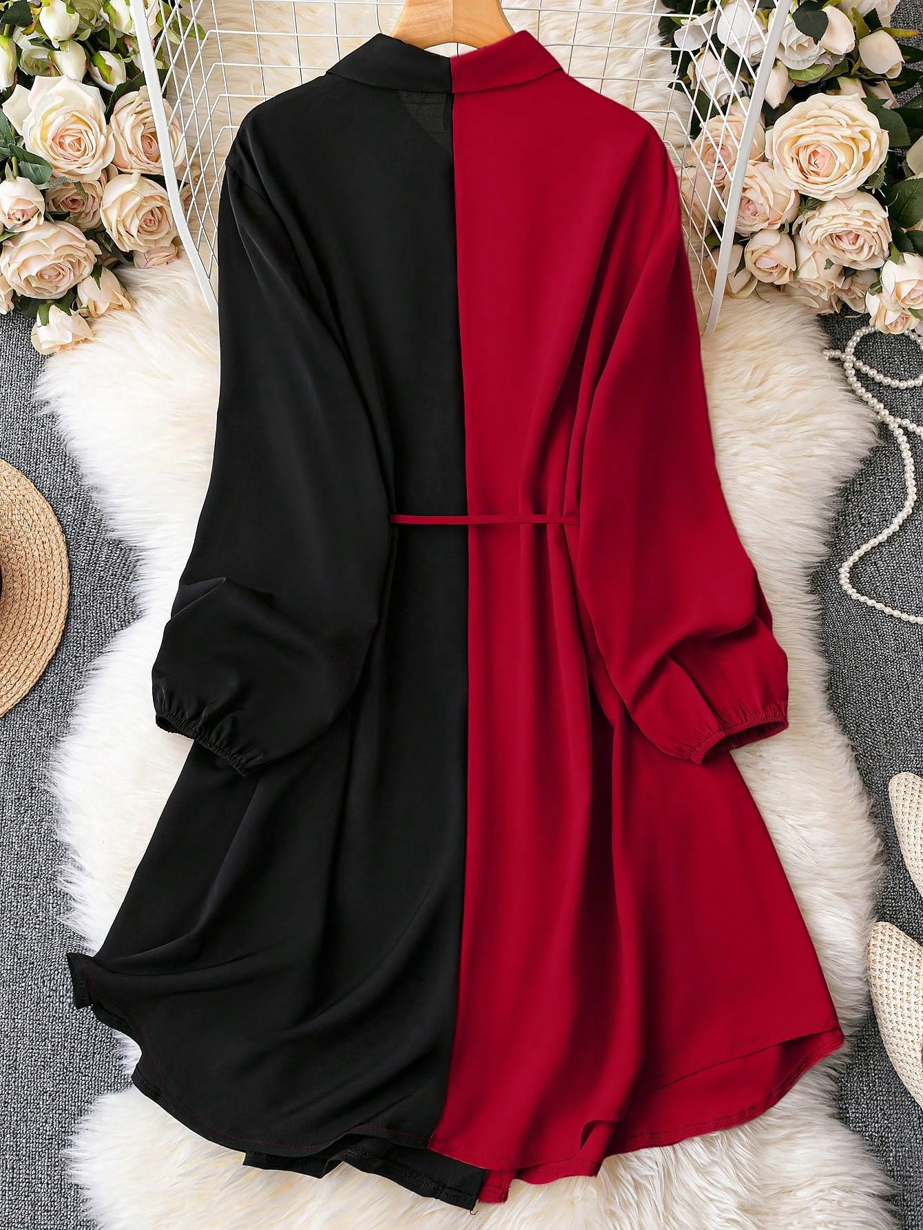 Om Sai Latest Creation Dresses For Women Colorblock One Piece Dress | Beach Wear Shirt Dress | WomenS Vacation Outfits | Wester