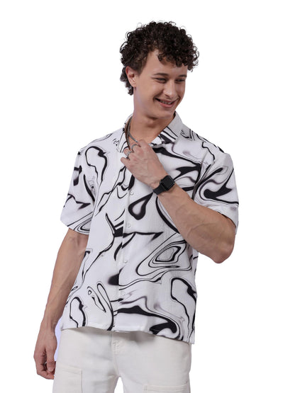 The Indian Garage Co Mens Relaxed Fit Shirt (0823-SHBCRS-10-01_White