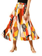 Kzully Crepe Western Skirt White