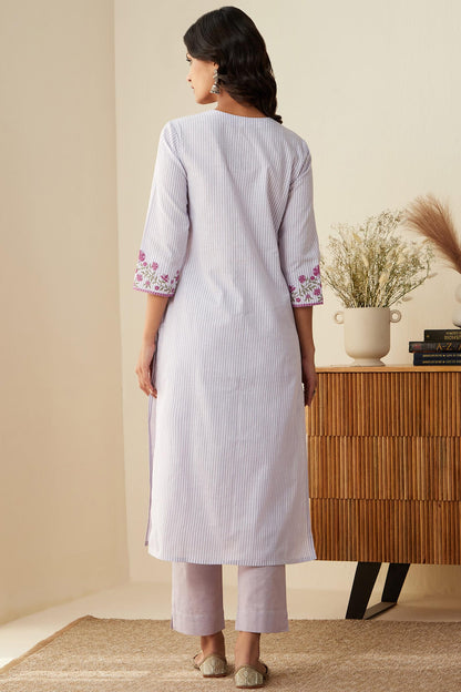 GoSriKi Women's Kurta Set with Trousers & Dupatta, Green, Large, Model FARIGUP-GS