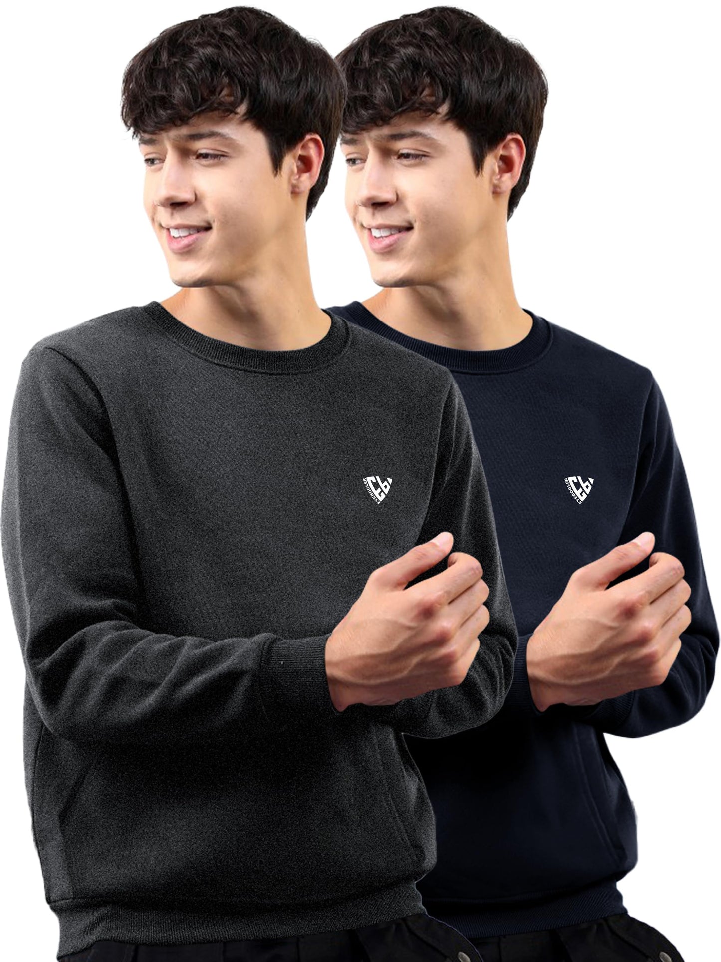 Noble Monk MenS Regular Fit Sweatshirts | Round Neck | Long Sleeve Sweatshirts For Men