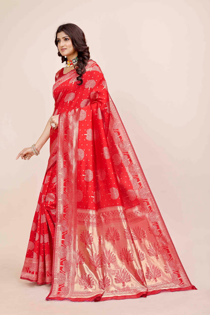 Shasmi Womens Banarasi Saree Pure Kanjivaram Silk Saree Soft new ladies 2025 Design Wear Pattu Sarees Latest Party Sari collect