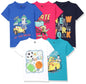 T2F Boys Cotton Regular Fit T-Shirt(Pack of 5)