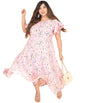 Oomph! WomenS Western & Fusion Wear Crepe A-Line Maxi Dress - Pink
