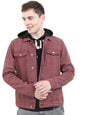 Ketch Mens Full Sleeve Trucker Fit Jacket Khjk000085 Maroon M