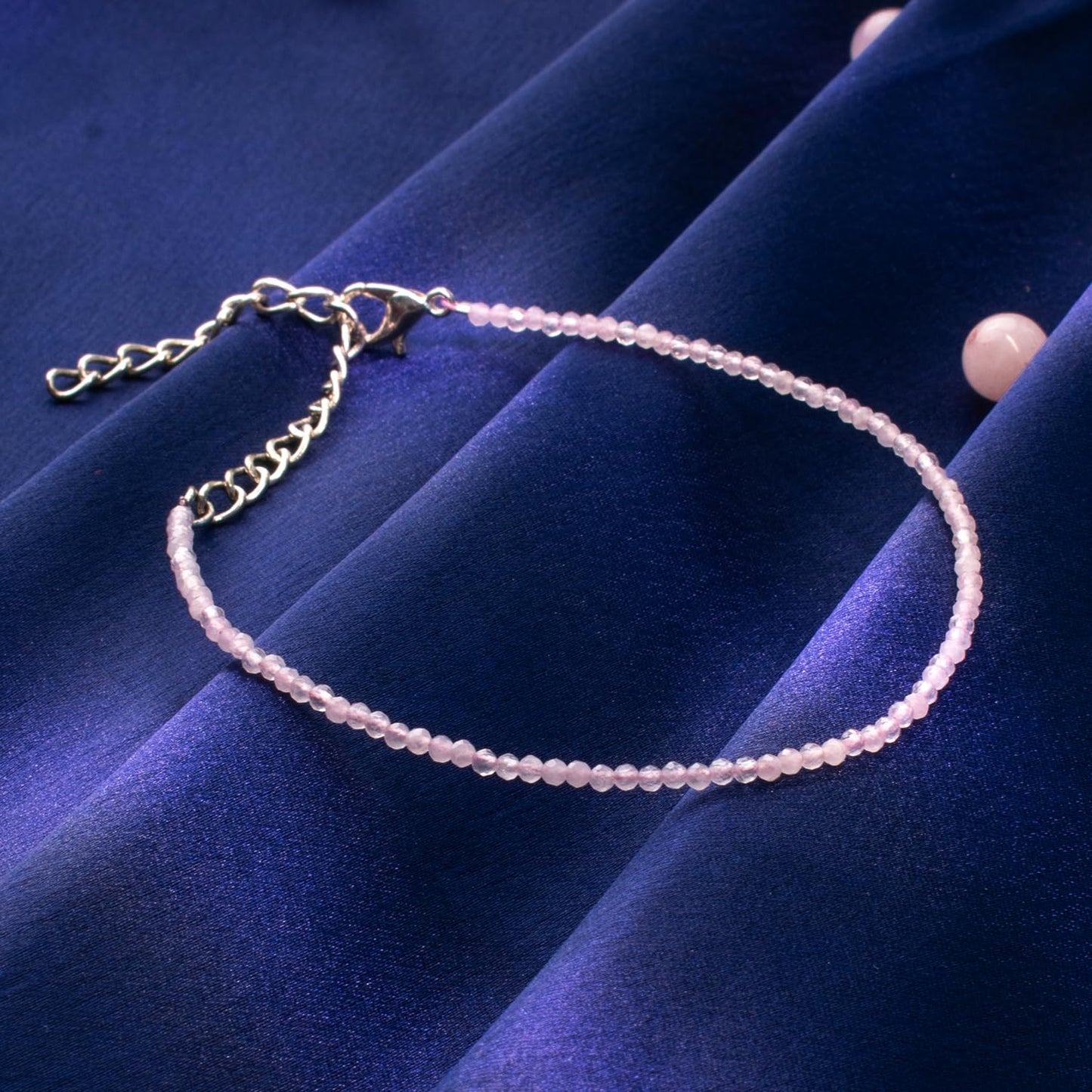 Astrotalk Rose Quartz Anklet | Stone of Love, Healing & Harmony | Rose Quartz Anklet for Women | Best Gift for Woman | Spiritual Jewellery for Women | Valentine Gift for Girlfriend