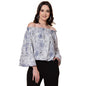 OOMPH! Off Shoulder Tops for Women, Blue - mt528