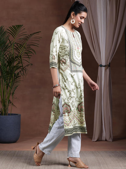 Libas WomenS Crepe Regular Kurta (29253_Beige