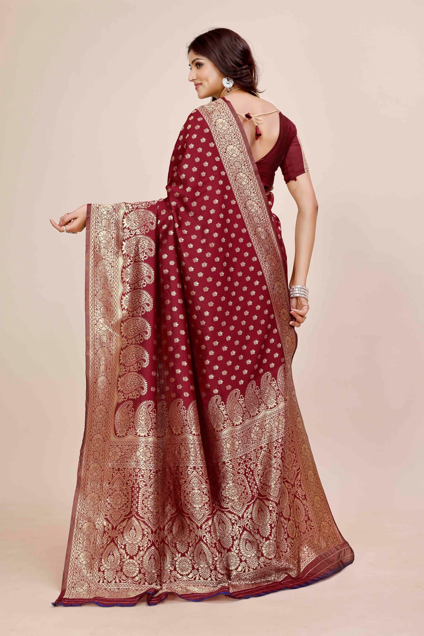 Shasmi Womens Banarasi Saree Pure Kanjivaram Silk Saree Soft new ladies 2025 Design Wear Pattu Sarees Latest Party Sari collect