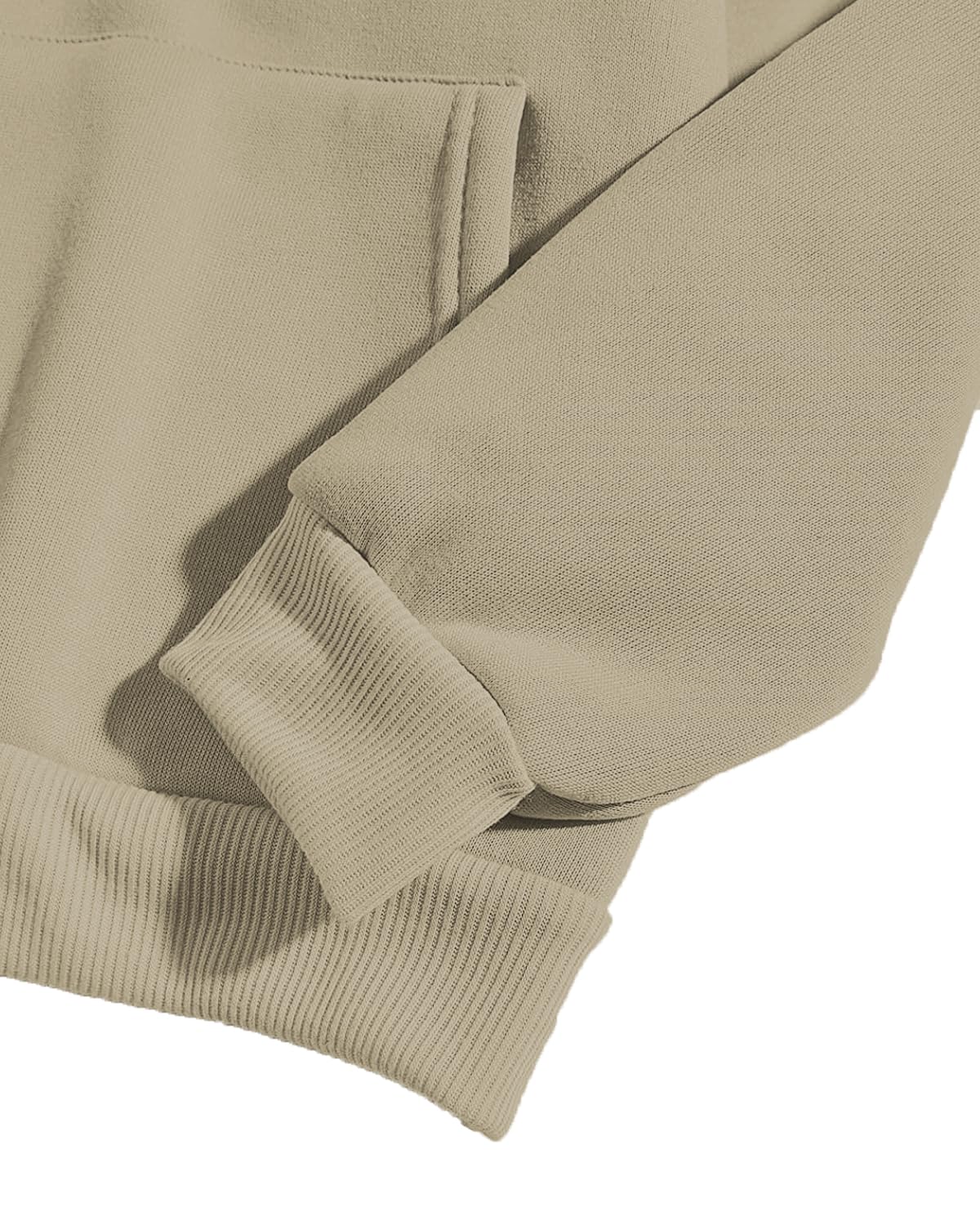 ADRO Men's Cotton Hooded Sweatshirt (H20-M-CR07-CH_Beige)