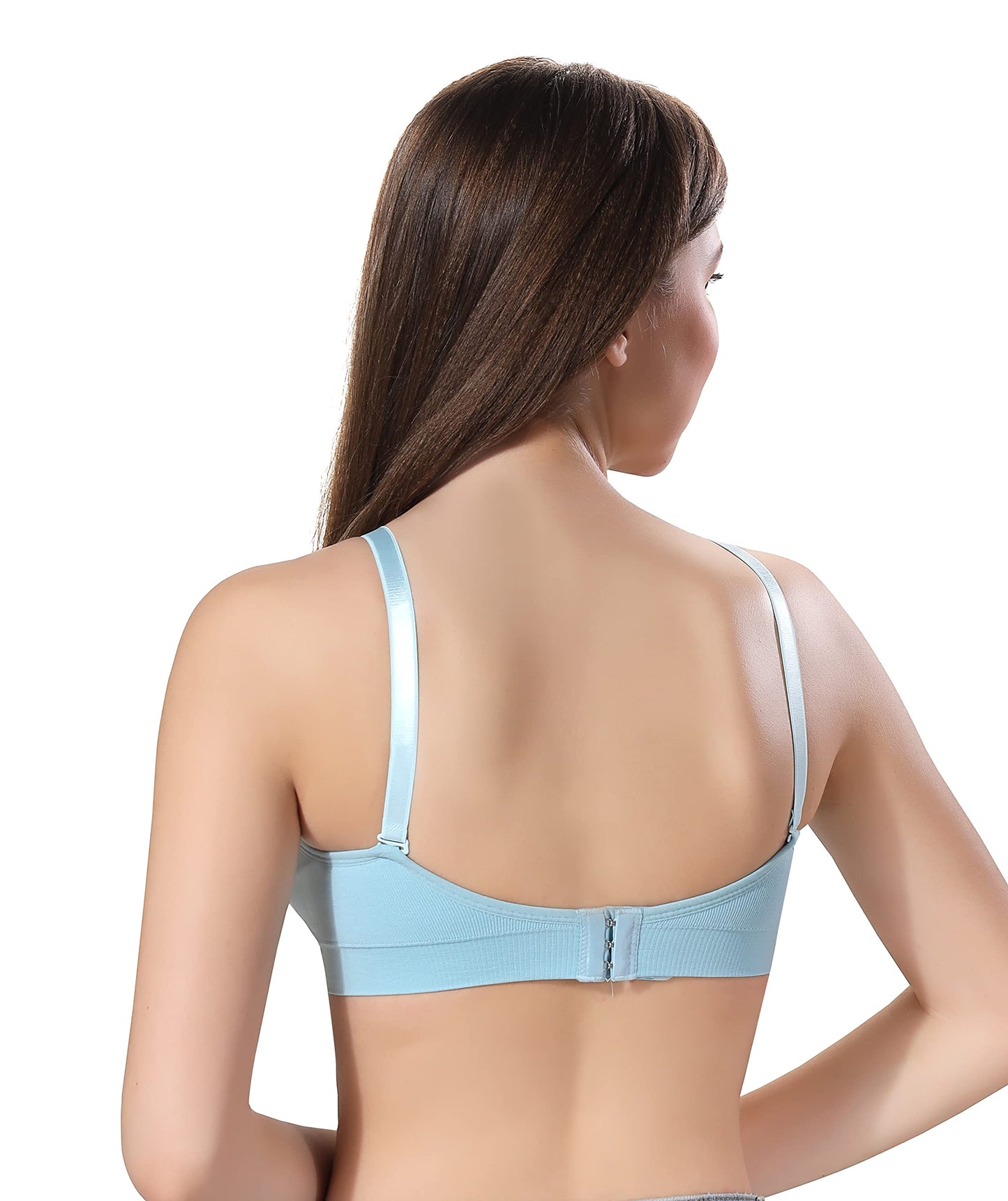 Fabme WomenS Nylon Non Padded Wire Free Maternity Bra Sea Green
