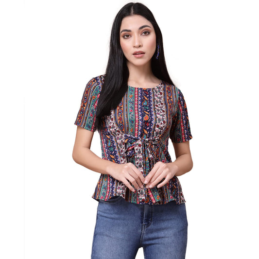OOMPH! Tops for Women Stylish Latest, Multicolor - mt484