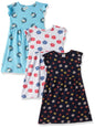 T2F Girls Cotton Printed Regular Fit Casual Dress