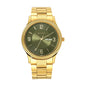 Titan Men Stainless Steel Gents Karishma Analog Green Dial Watch-1650Ym08/Nr1650Ym08, Band Color-Gold, Green, Classic