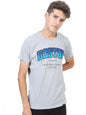 Ketch Mens Half Sleeve Slim Fit T-Shirt Grey Melange