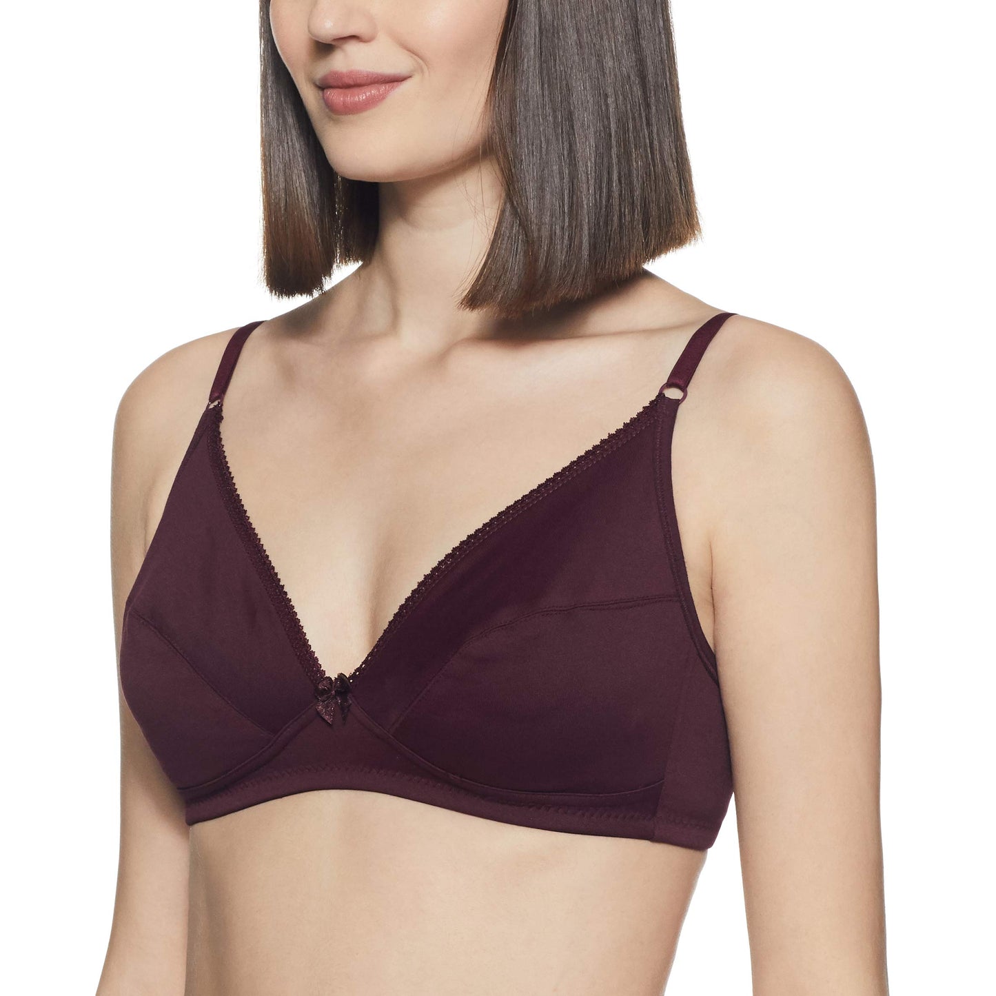 Lyra Lux 501 Plunge Underwired Everyday Bra (Wine)