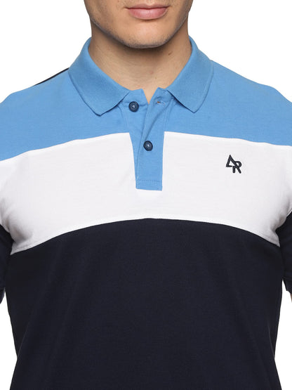 ADRO Premium Polo T-Shirt for Men (PN23-S4-SKWHNB-SK_SkyBlue)