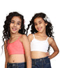 Kyda Kids Girls Antibacterial Cotton Solid Non Padded, Beginners Bra For Girls
