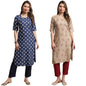 Tee Projekt Crepe Printed Kurta & Pant Set For Women Ethnic Wear Casual Wear Kurta Set