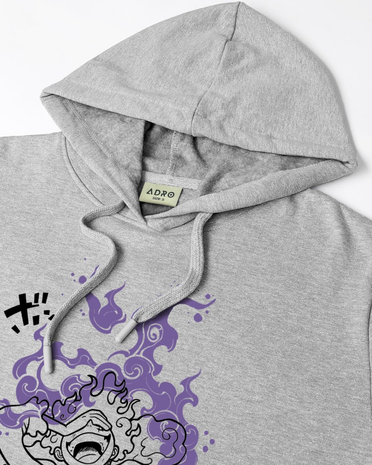ADRO Hoodies for Men | Printed Hoodie for Men | Cotton Hoodie | Luffy Hoodie Gear 5 | Sweatshirt for Men | Anime Hoodie | H24-LU