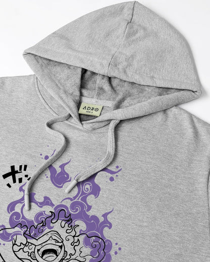 ADRO Hoodies for Men | Printed Hoodie for Men | Cotton Hoodie | Luffy Hoodie Gear 5 | Sweatshirt for Men | Anime Hoodie | H24-LU