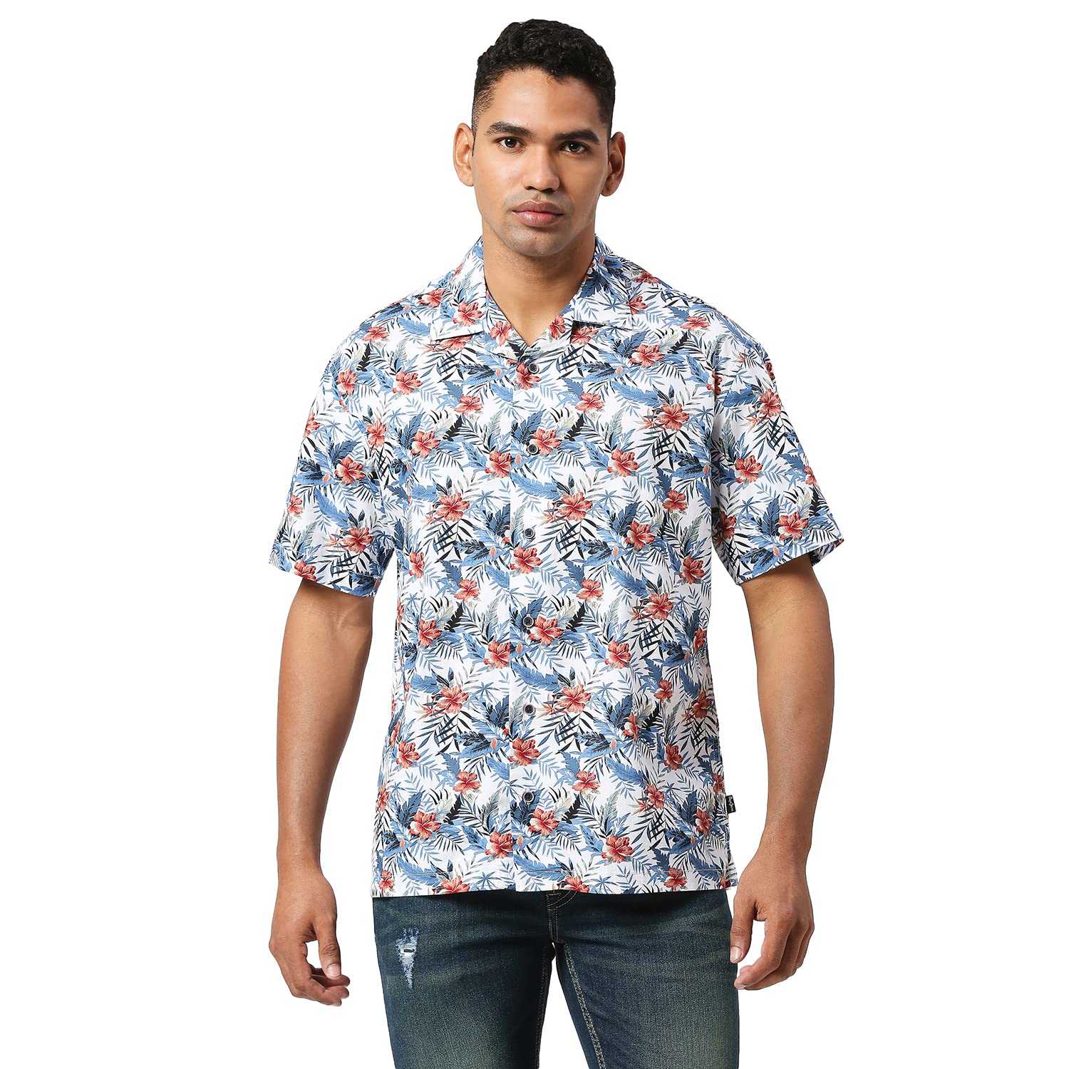 Pepe Jeans MenS Regular Fit Shirt (Pm308067595M_Navy