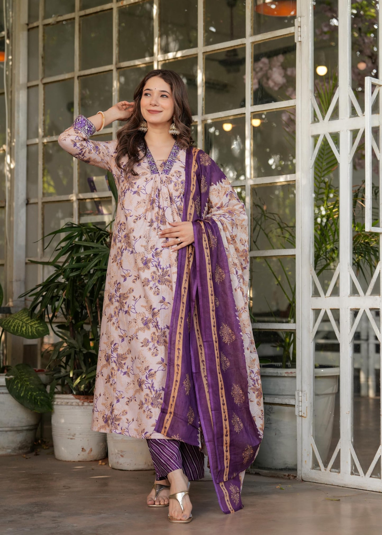 Wedani Cotton Printed Kurta Set for Women