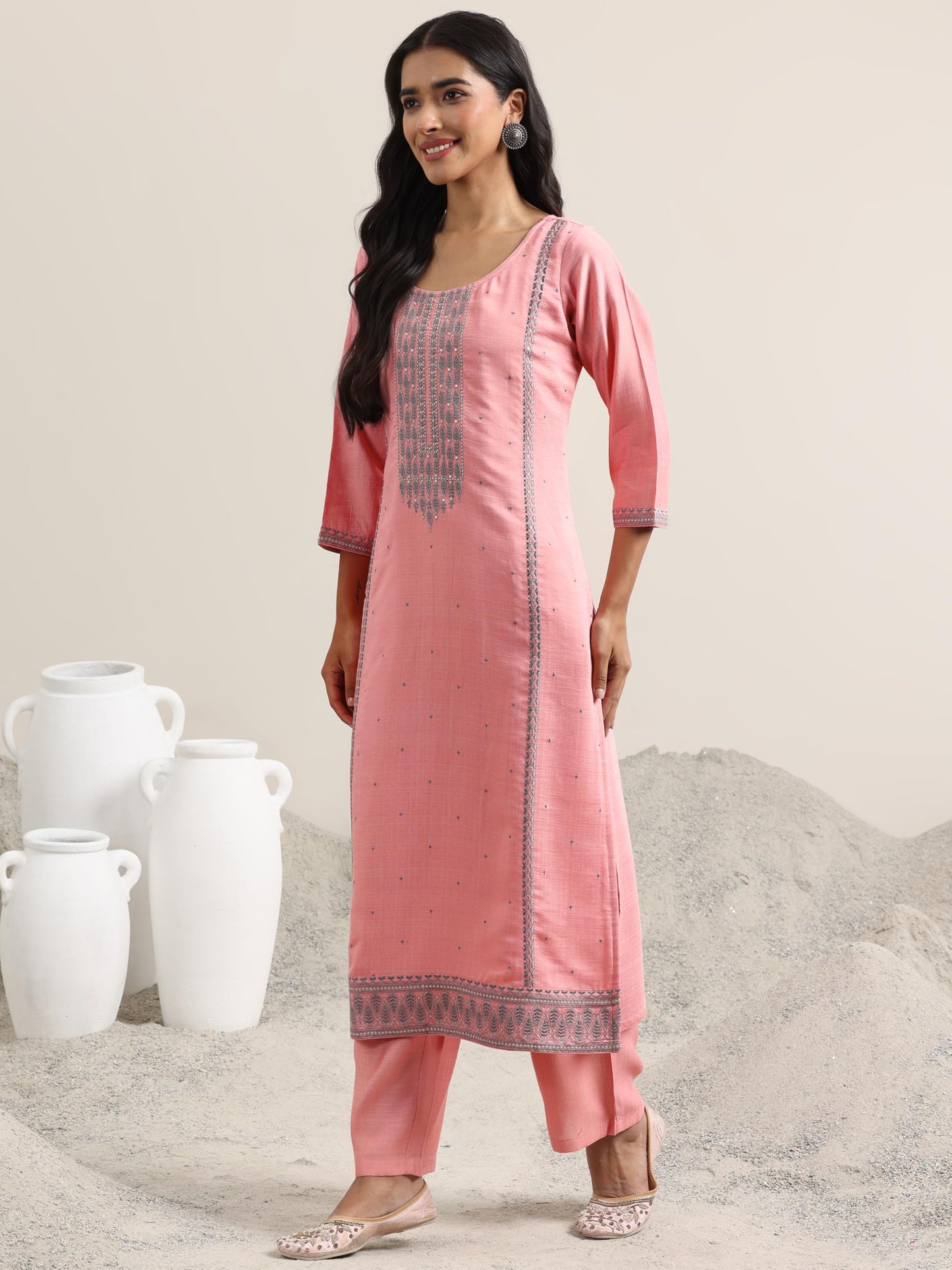 Libas WomenS Cotton Blend Kurta Set (99512