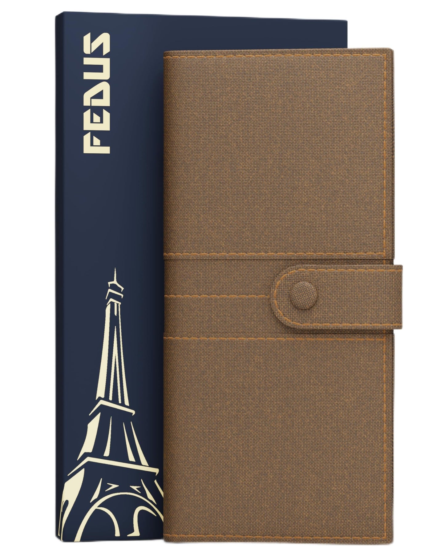 Fedus Leather Premium Long Currency Holder,Passport Holder For Unisex, Wallet With Card Holder,Id Card,Ticket,Currency,Boarding