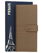 Fedus Leather Premium Long Currency Holder,Passport Holder For Unisex, Wallet With Card Holder,Id Card,Ticket,Currency,Boarding