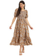 Kzully | Smocked A-Line Midi Dress - Elevate Your Style With Supreme Comfort Mustard