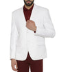 WINTAGE Mens Linen Regular Fit Solid Evening/Casual Blazer Coat Jacket : White