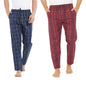 XYXX Mens Super Combed Cotton Checkered Checkmate Pyjamas [Pack of 2] Elasticated Waist, Drawstring | Loungewear for Men in Red