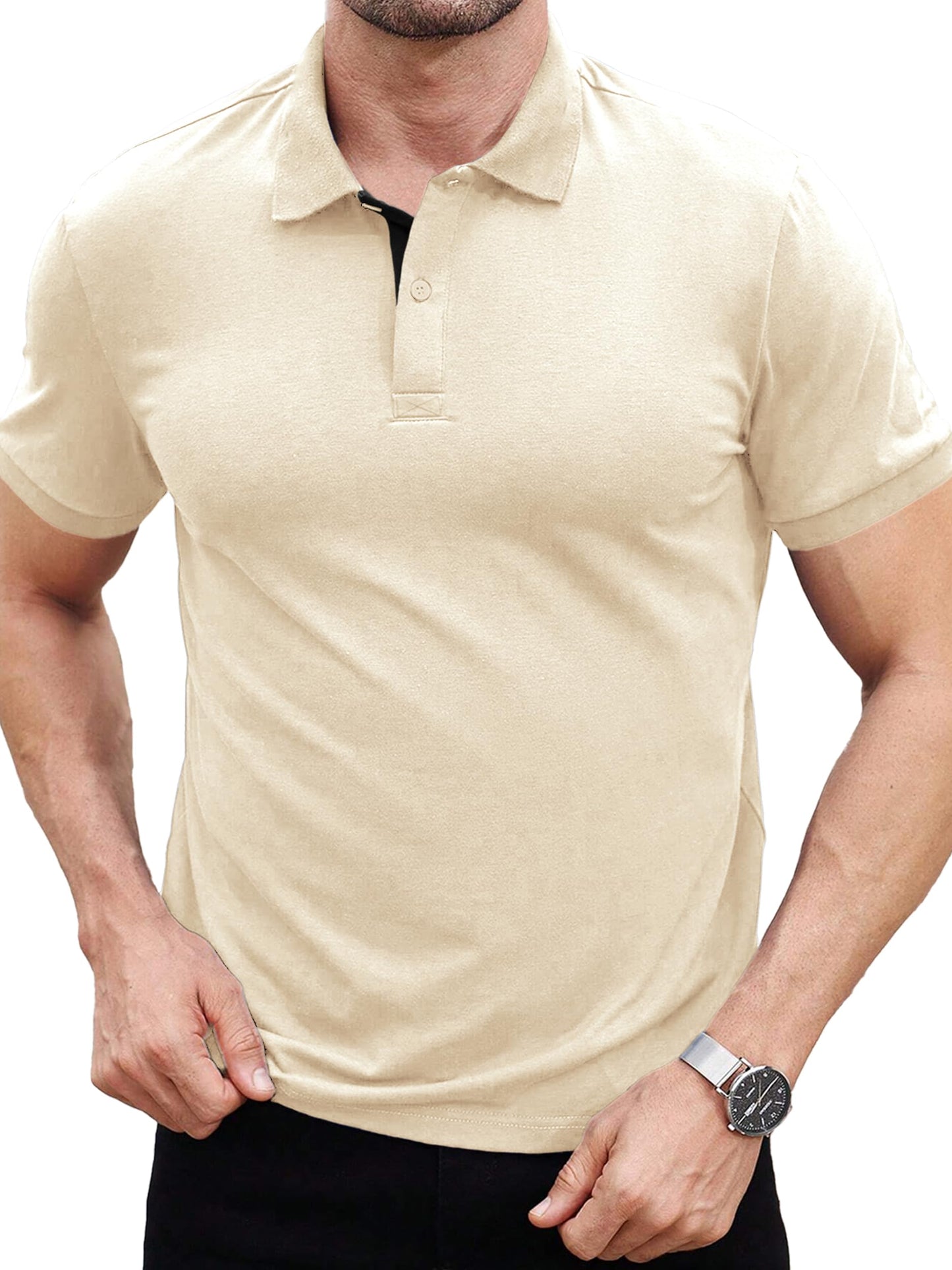Noble Monk MenS Regular Fit Polo T Shirt |Half Sleeves |Collar Tshirts | Casual T-Shirt For Men