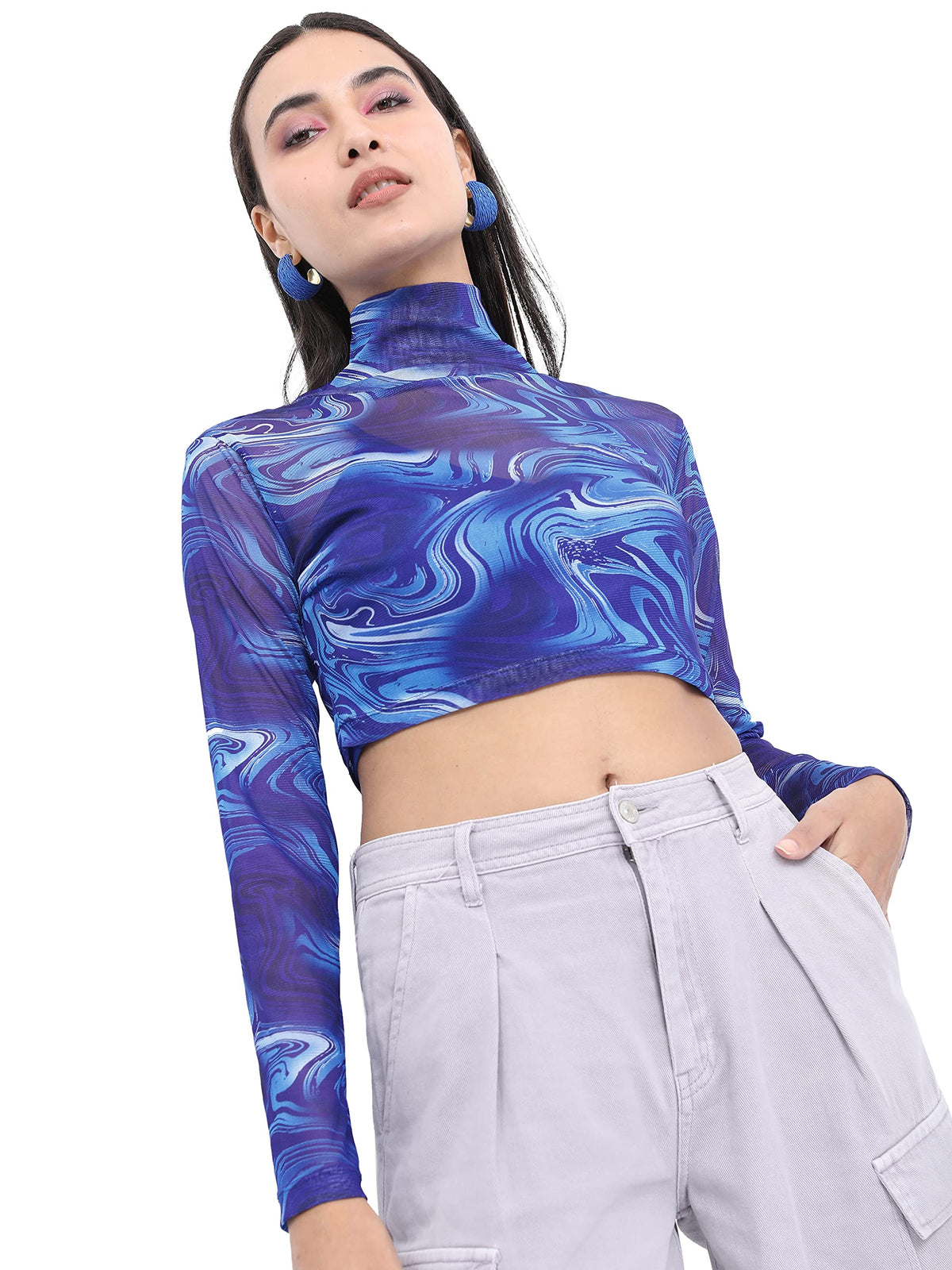 Ketch WomenS Polyester Regular Fit Fashion Vest (Khtp000054_Blue,Medium
