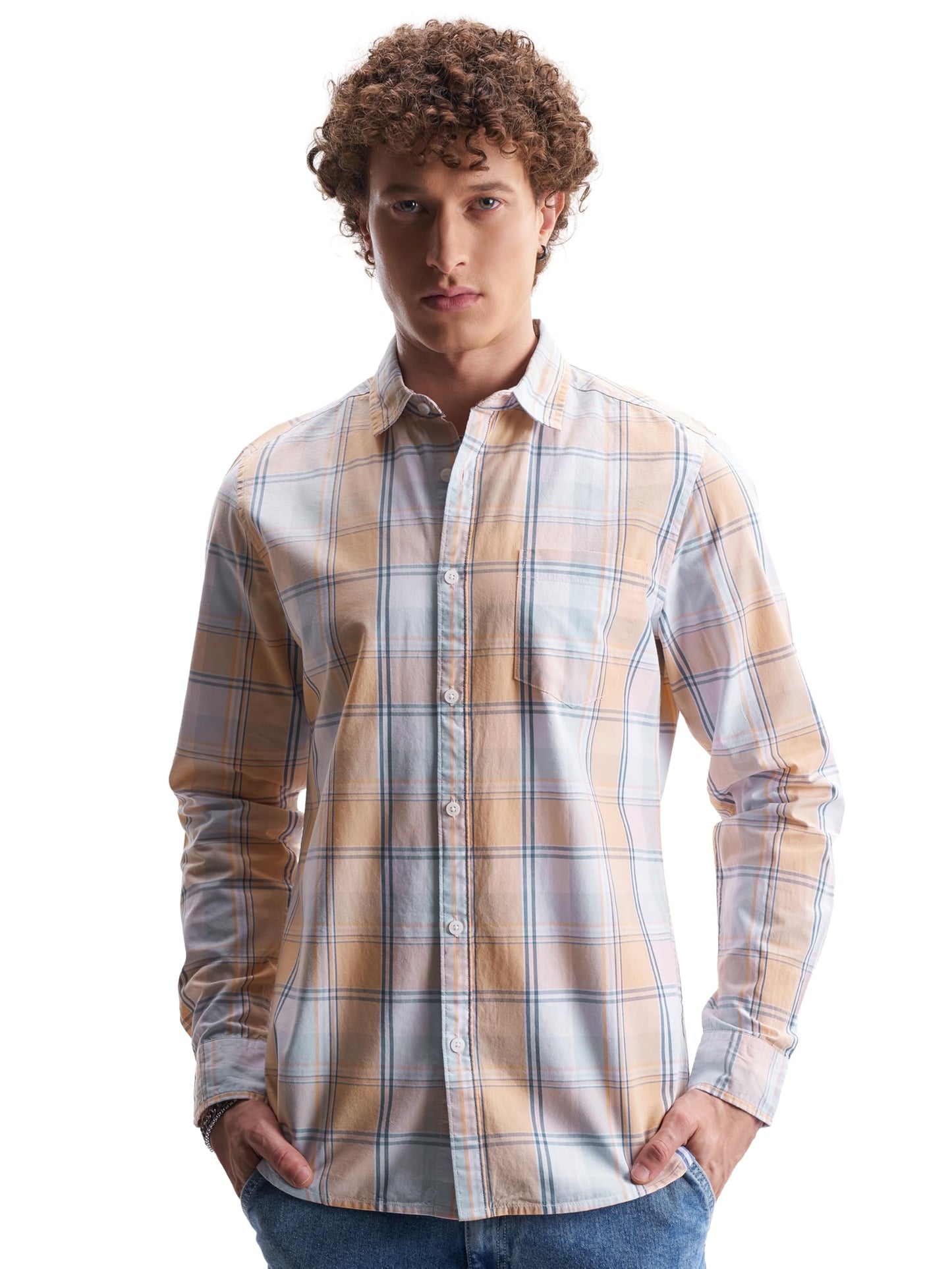 Ketch Men Regular Shirt Khsh002070 Multicolor S