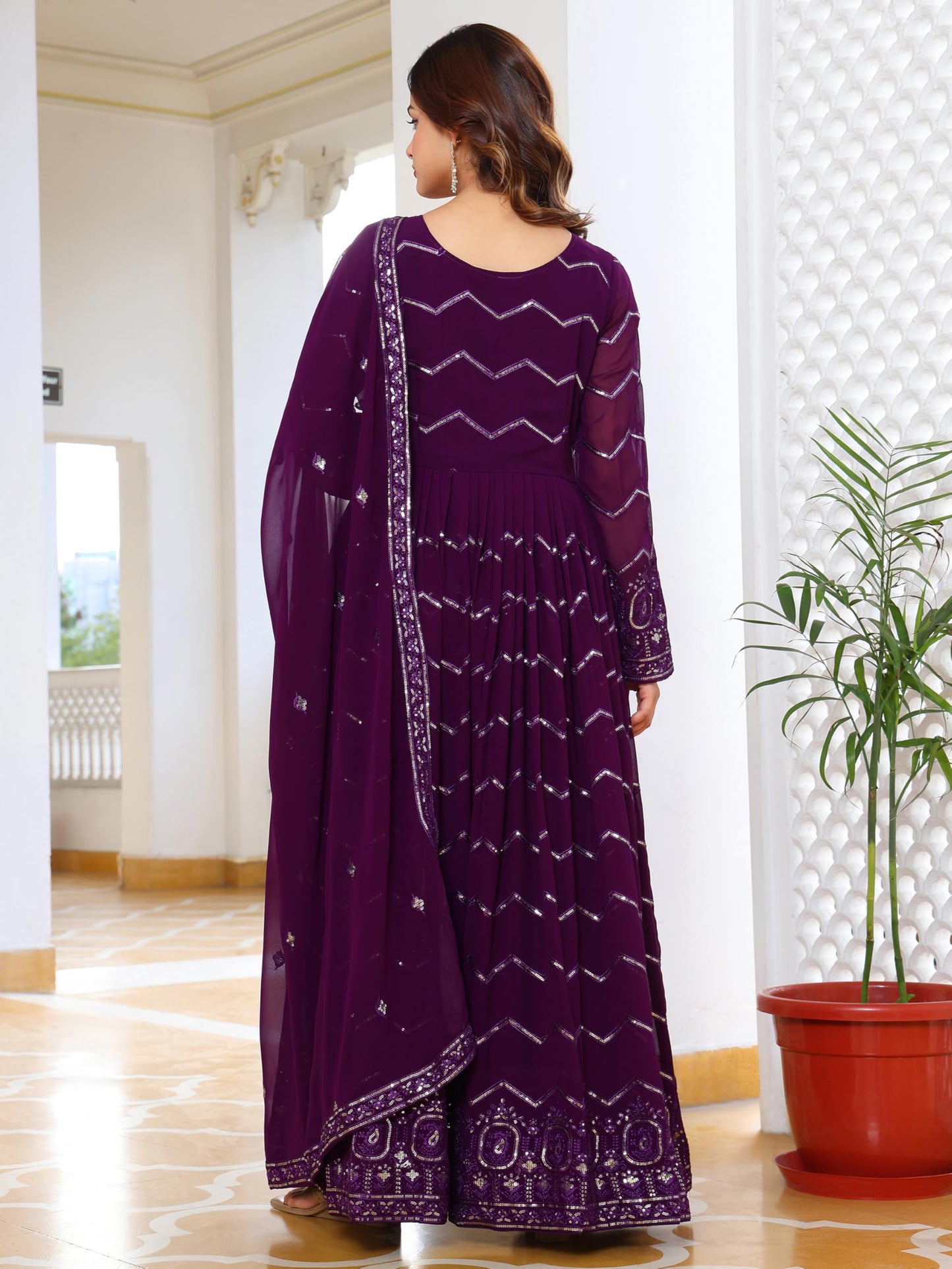 Fashion Basket Georgette Anarkali Kurta For Women